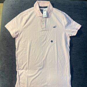 Hollister Light Pink Polo Shirt Men’s Size Medium